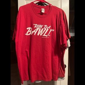 Run Da Bawl! Football T-shirt XXL